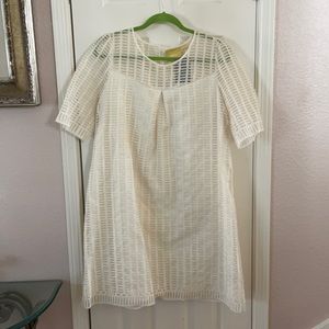 New Anthropologie Maeve Lace Windowpane Dress